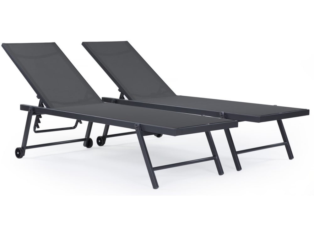 Lot 2 bains soleil - aluminium