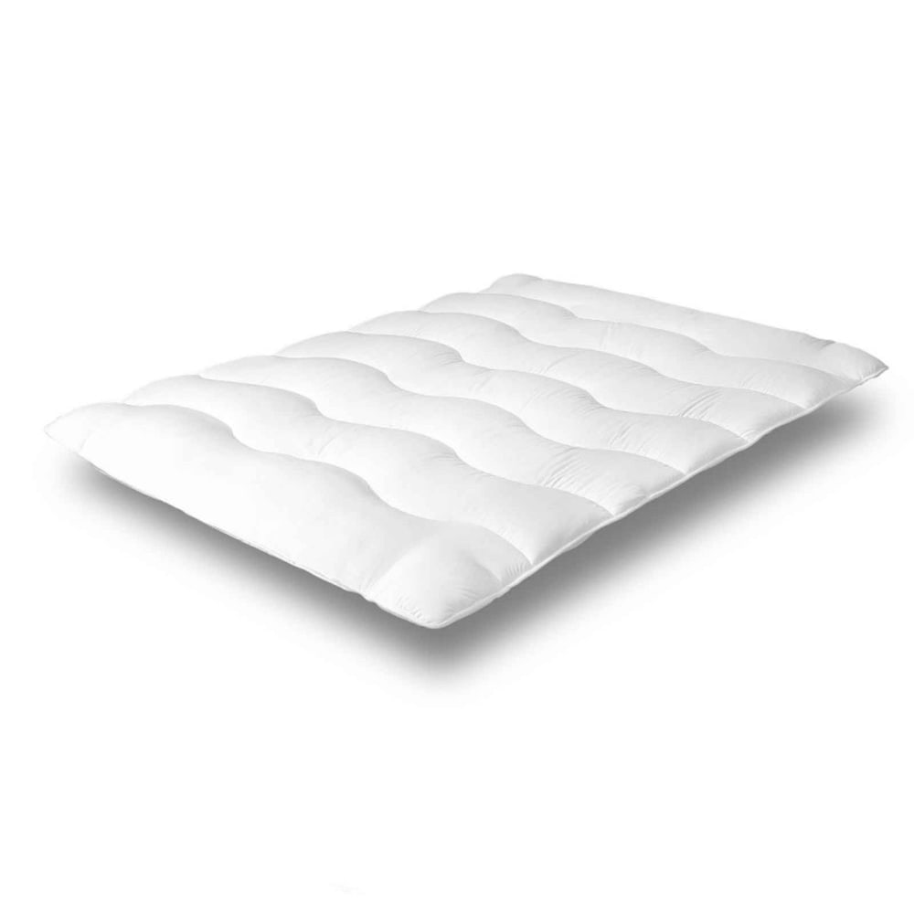 Reca Bedding Topper aus Komfort-Mikrofaser mit Matratzenschoner 200x200 cm Weiß Mikrofaser