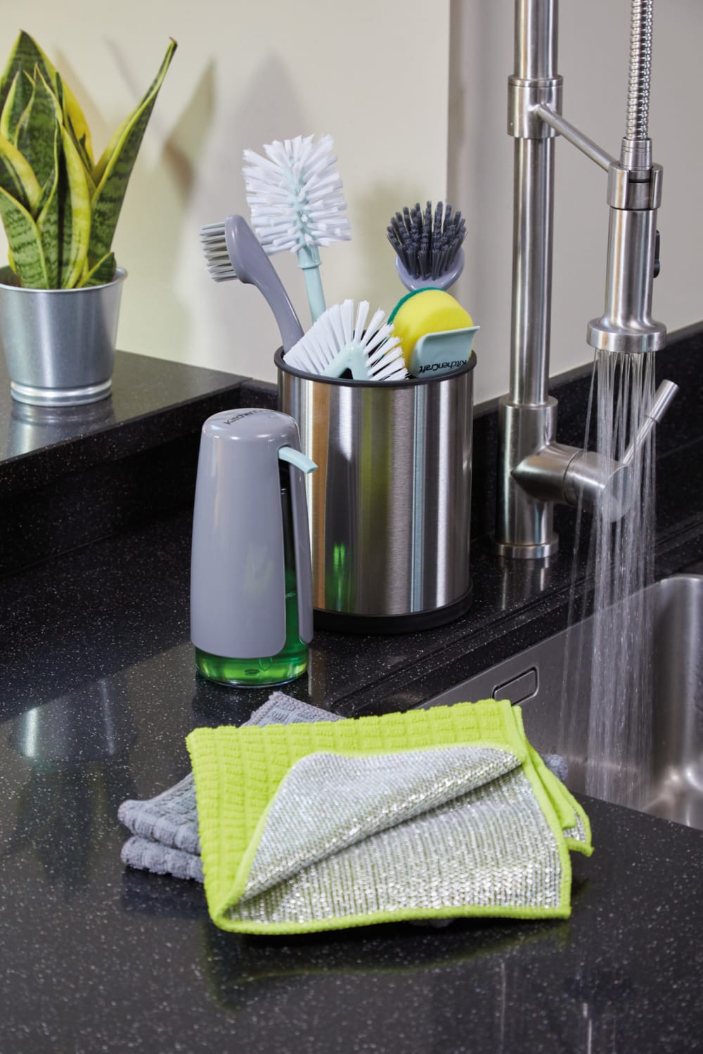 Waschbürste Silikon Grau 3 x 28 x 5.5cm - Maisons Du Monde