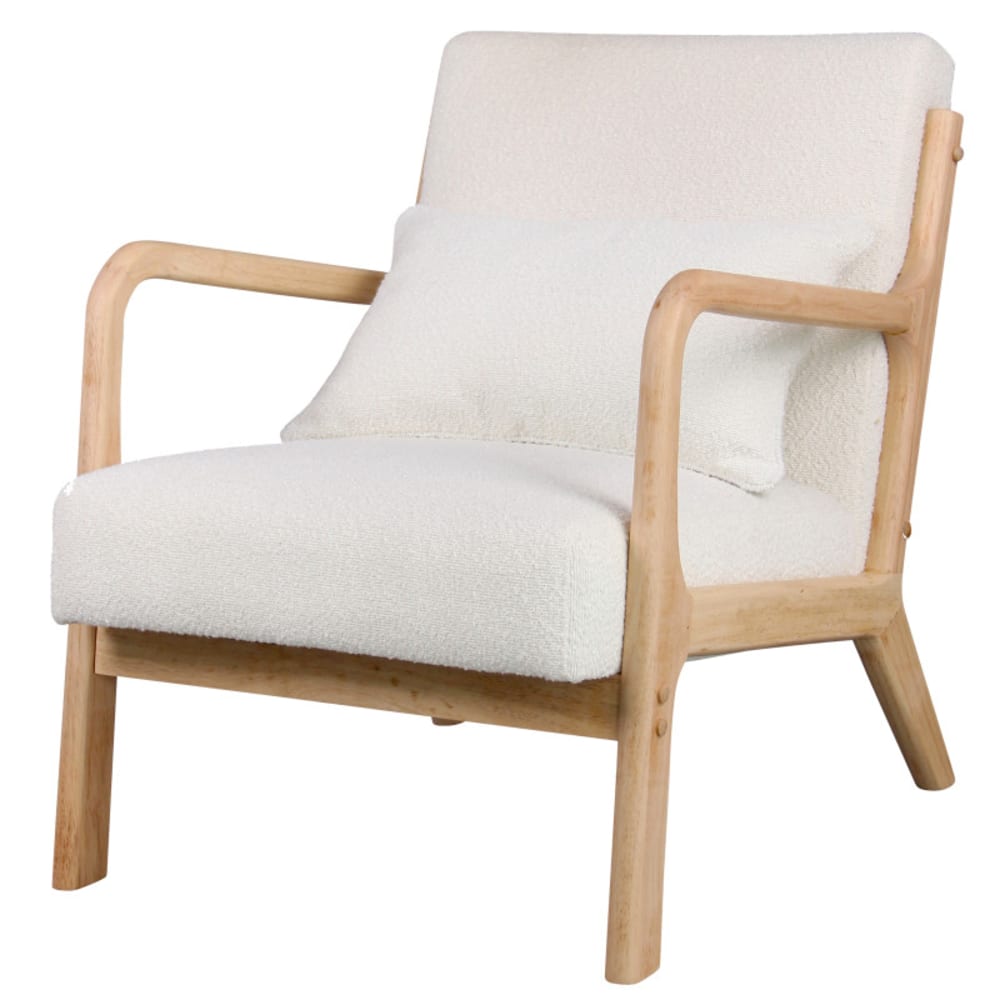 fauteuil en bois naturel