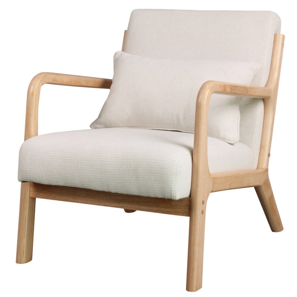 fauteuil en bois naturel