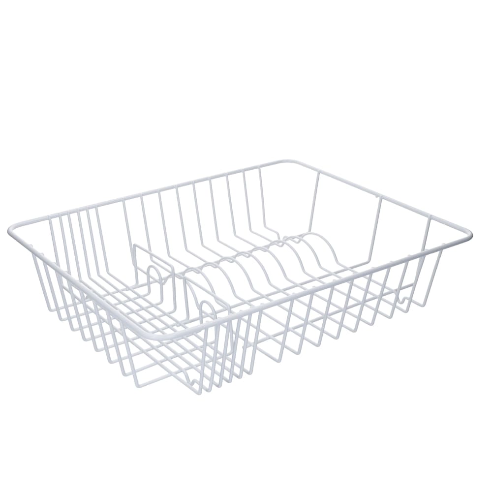 KitchenCraft Geschirrabtropfer beschichtetes Metall Weiß Weiß Metall