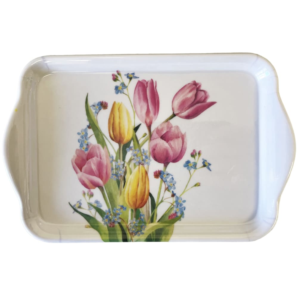 Mini plateau vide-poche rectangulaire tulipes Mini plateau vide-poche rectangulaire tulipes