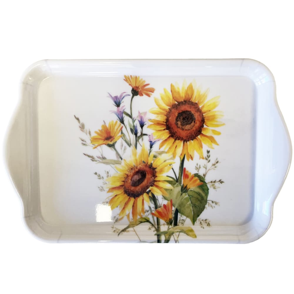 Mini plateau vide-poche rectangulaire tournesols Mini plateau vide-poche rectangulaire tournesols