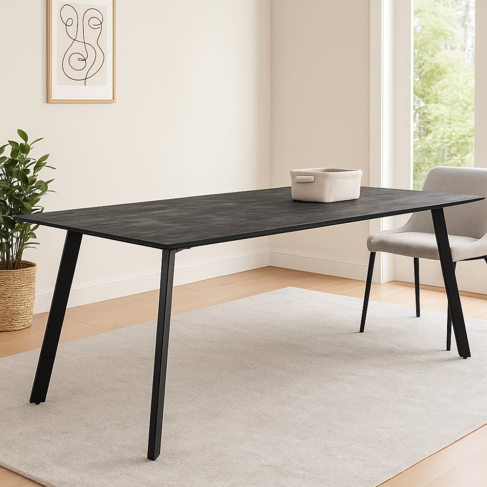 Esstisch Berlin 160cm, Schwarz - Maisons Du Monde
