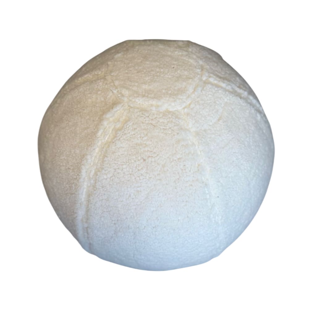 Pouf ballon yoga et décoration en tissu mouton 55 cm