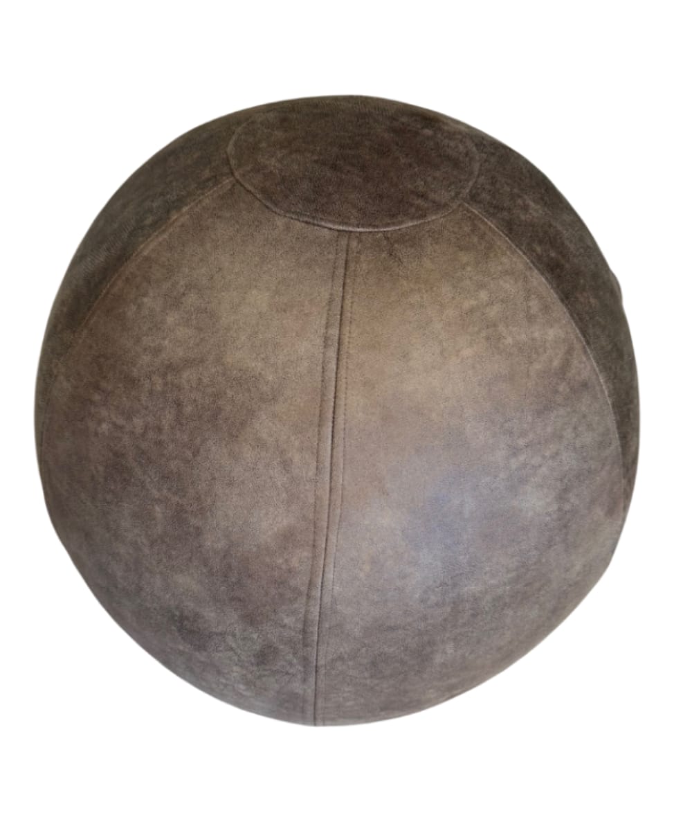 Pouf ballon effet cuir
