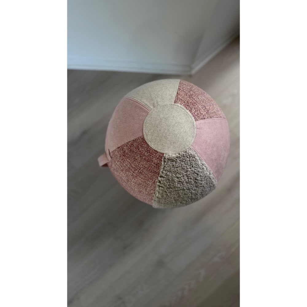 Pouf ballon multitexture déco et yoga 55cm - Maisons du Monde