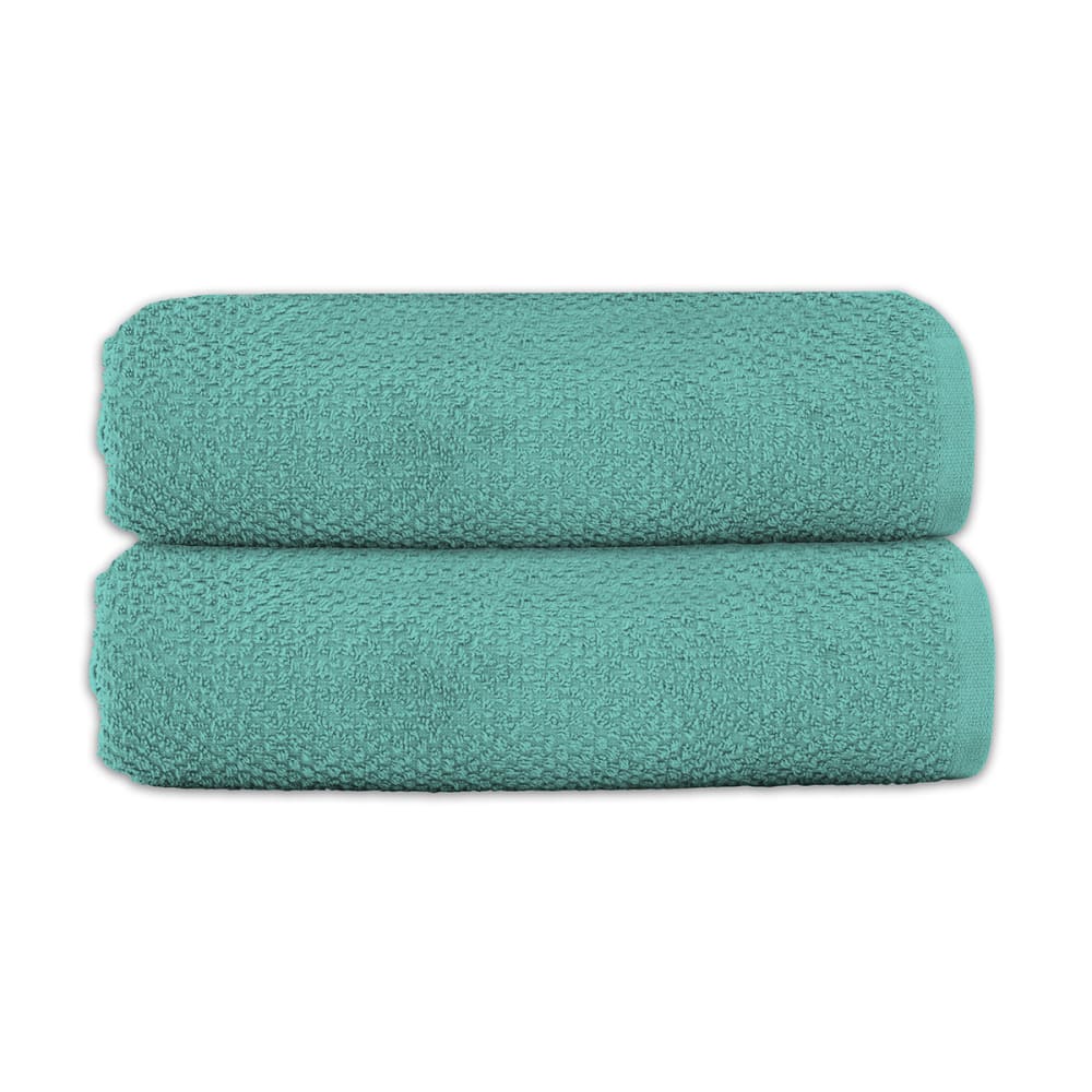 Lot 2 serviettes de bain 70x140 coton éponge