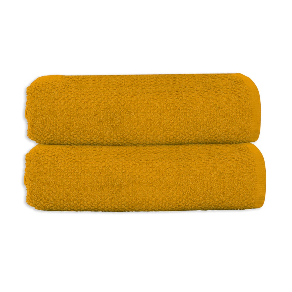 Lot 2 serviettes de bain 70x140 coton éponge