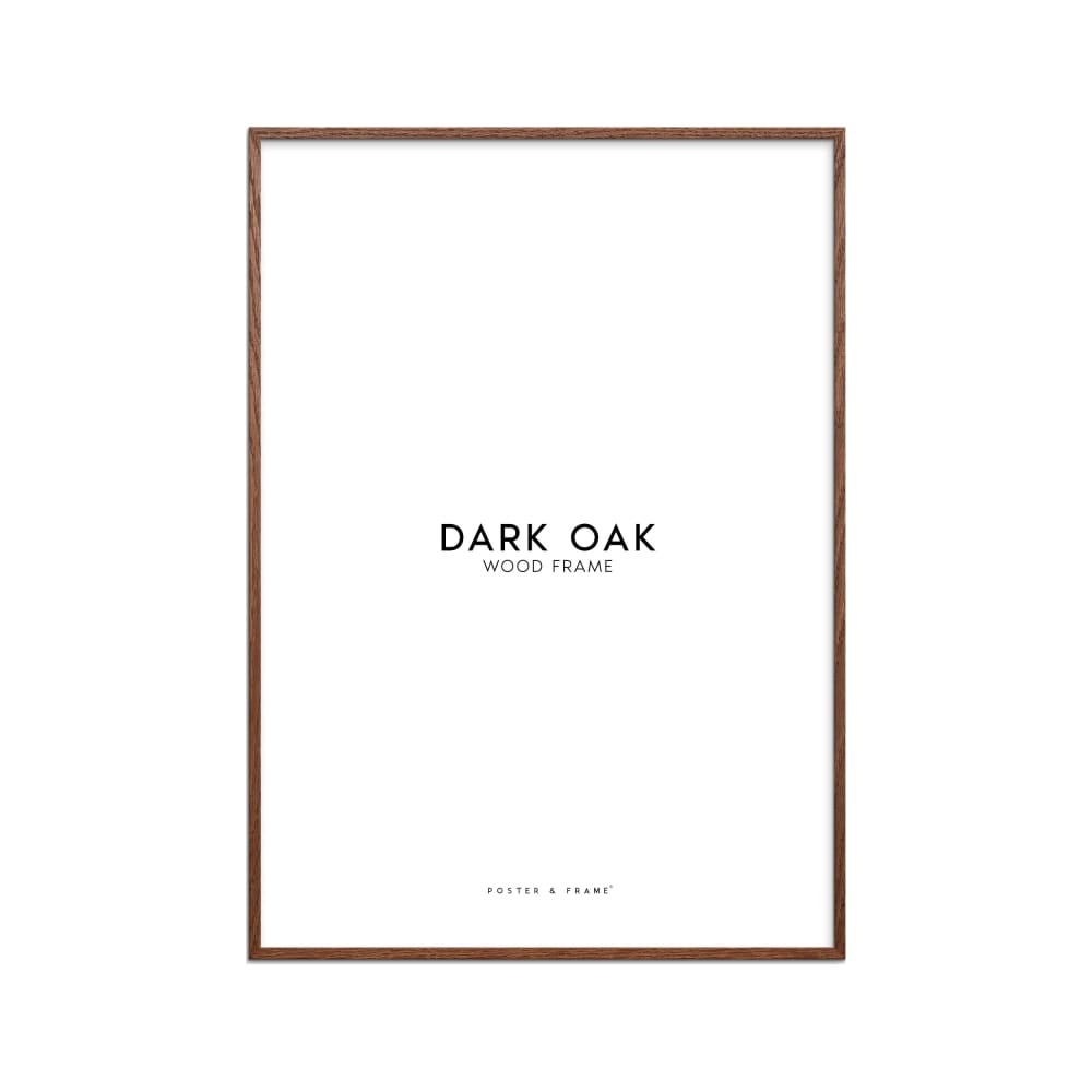 Cadre en bois chêne foncé en acrylique - 30 x 40 cm