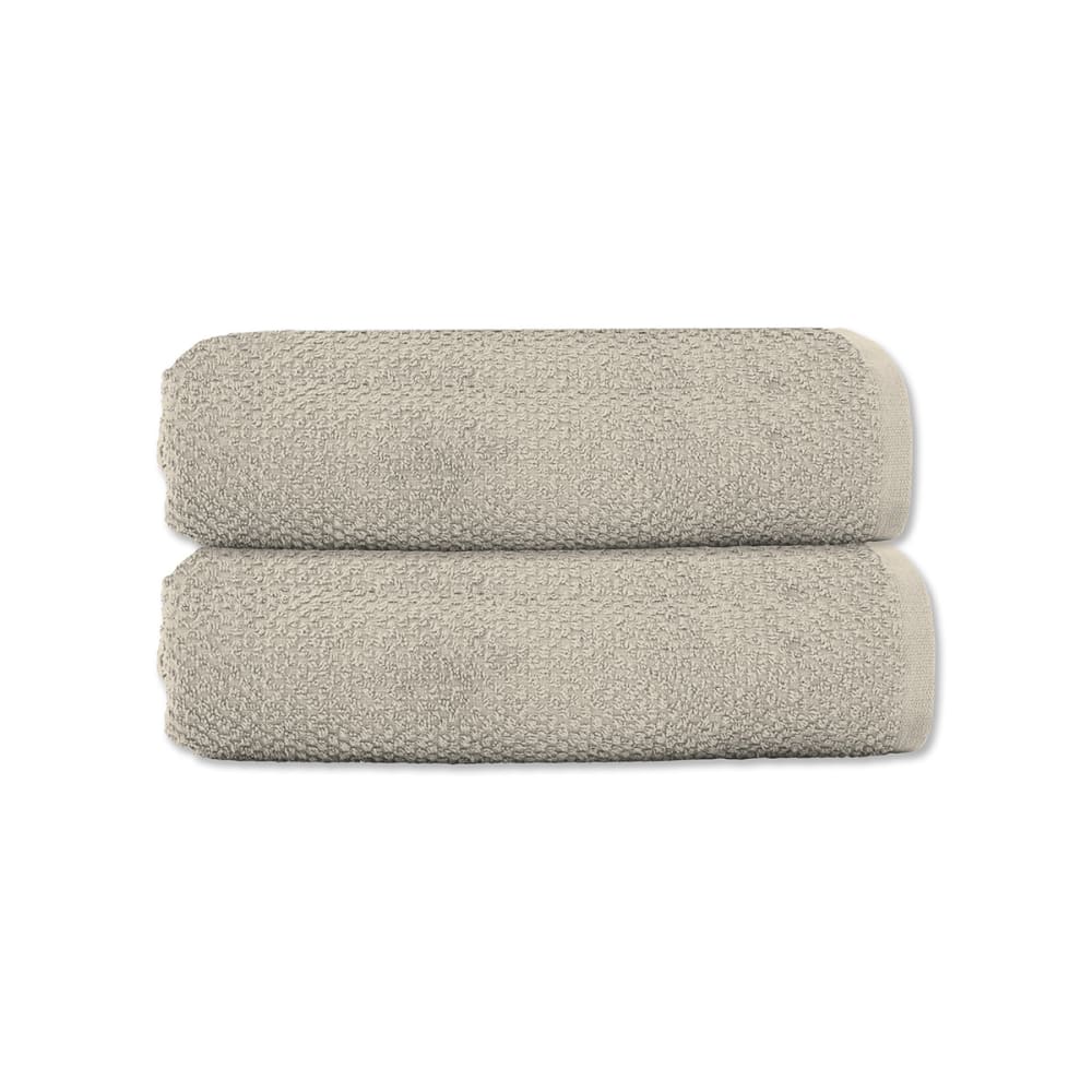 Lot 2 serviettes de toilette 50x90 coton éponge