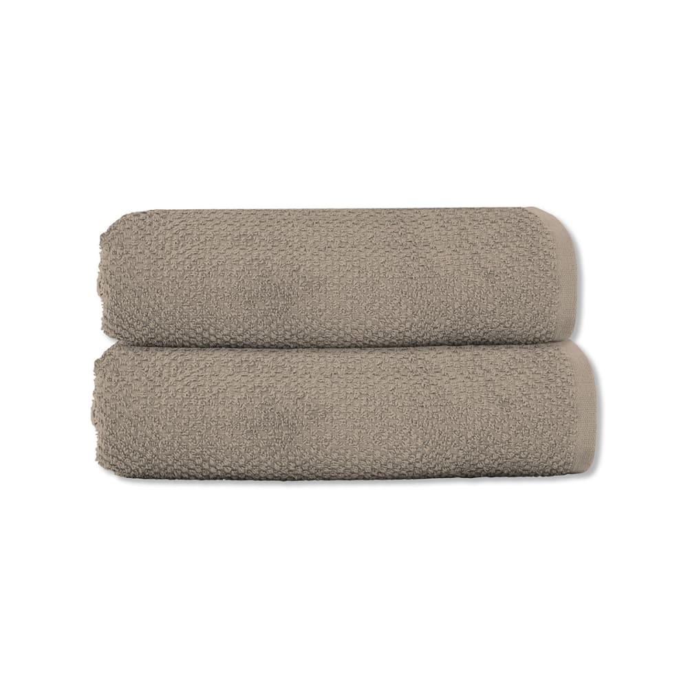 Lot 2 serviettes de toilette 50x90 coton éponge