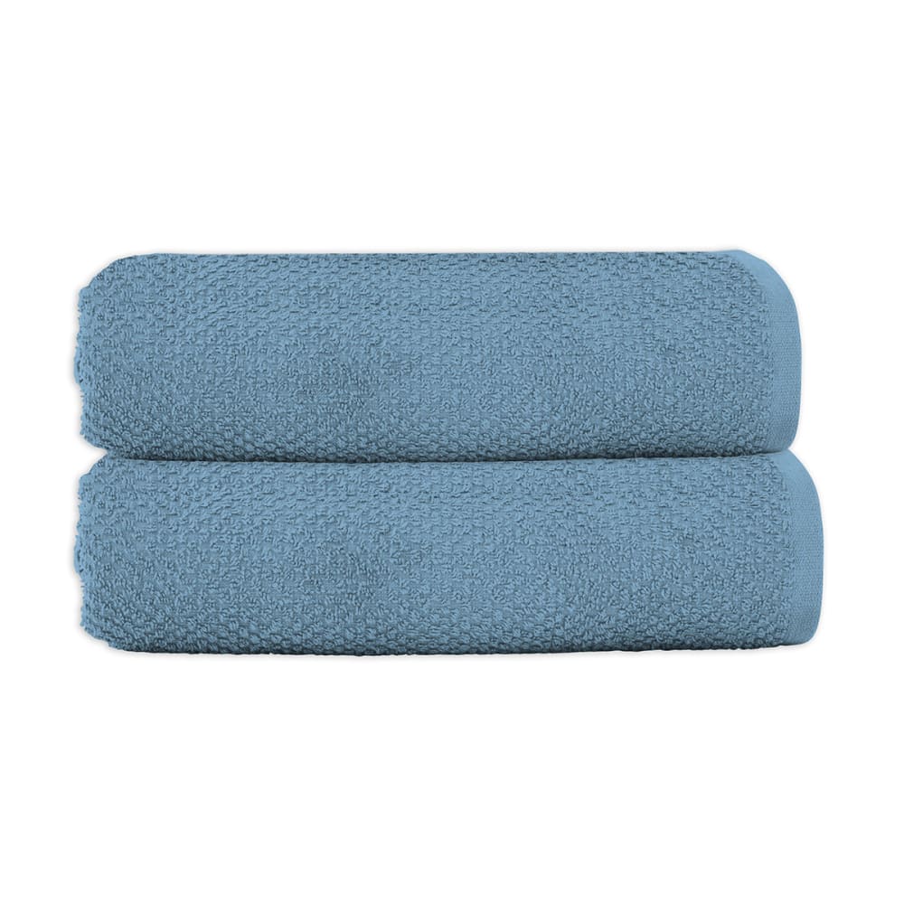 Lot 2 serviettes de bain 70x140 coton éponge