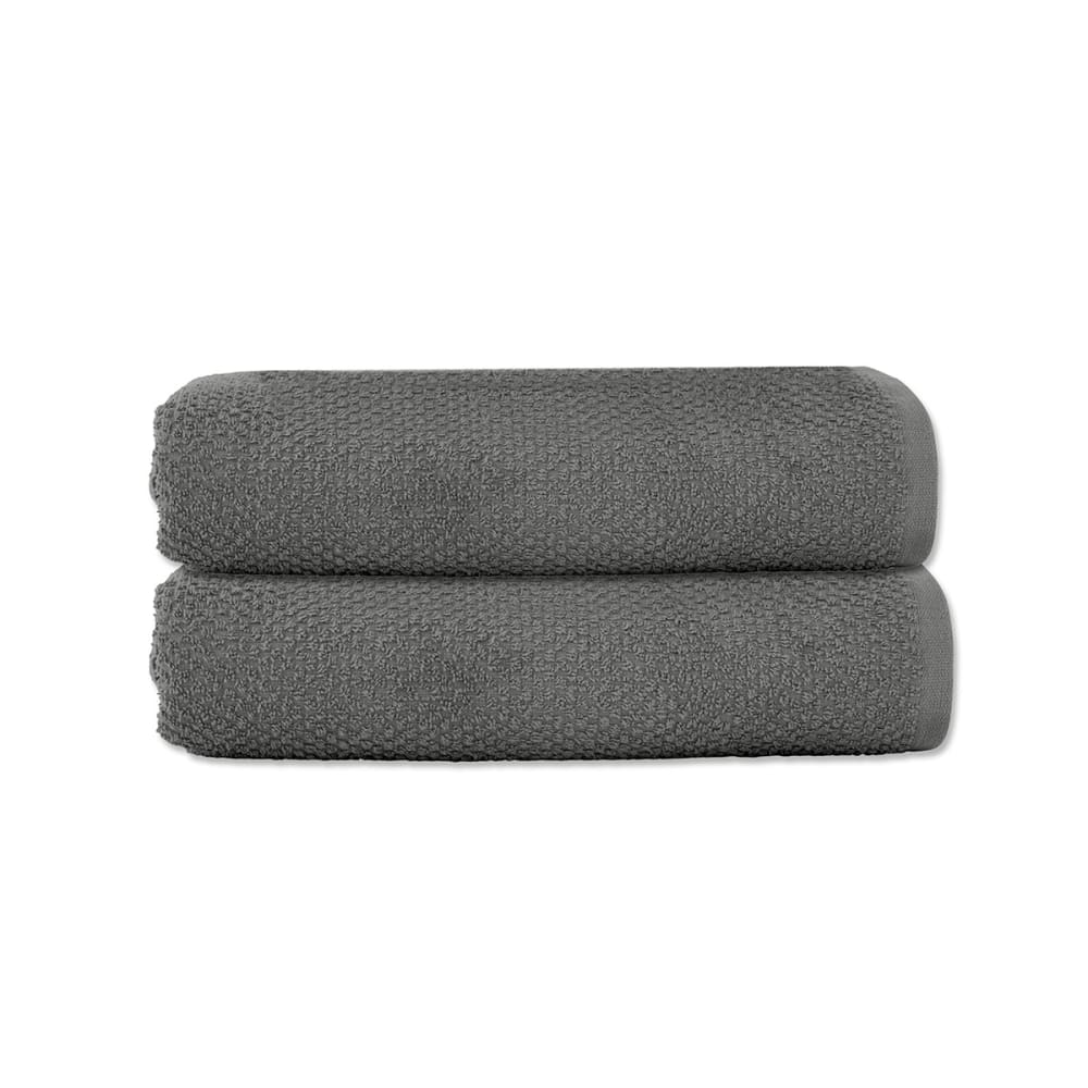 Lot 2 serviettes de toilette 50x90 coton éponge