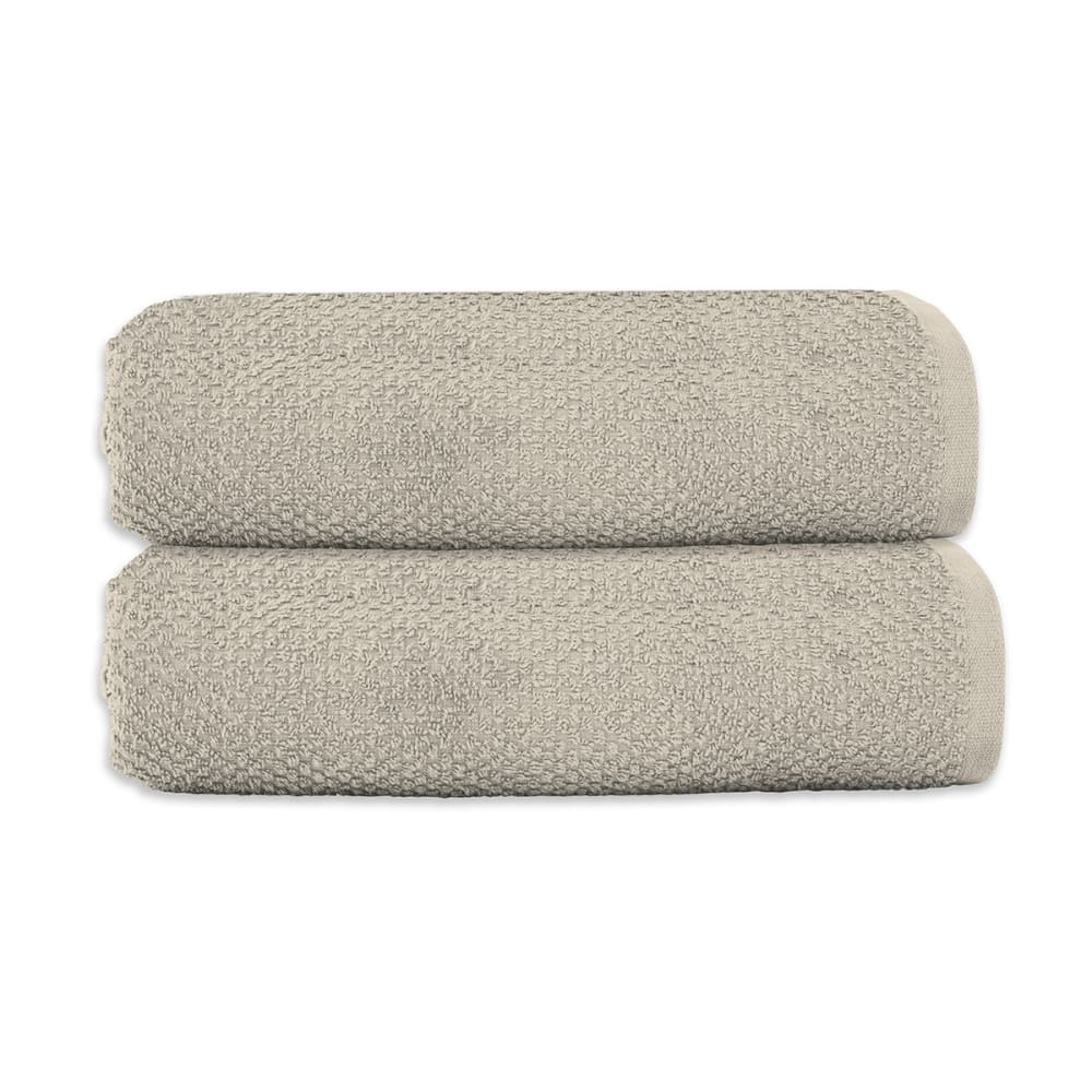 Lot 2 serviettes de bain 70x140 coton éponge