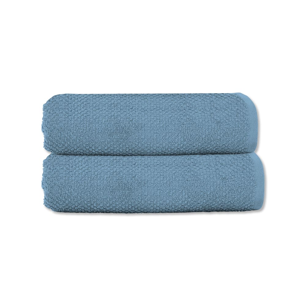Lot 2 serviettes de toilette 50x90 coton éponge