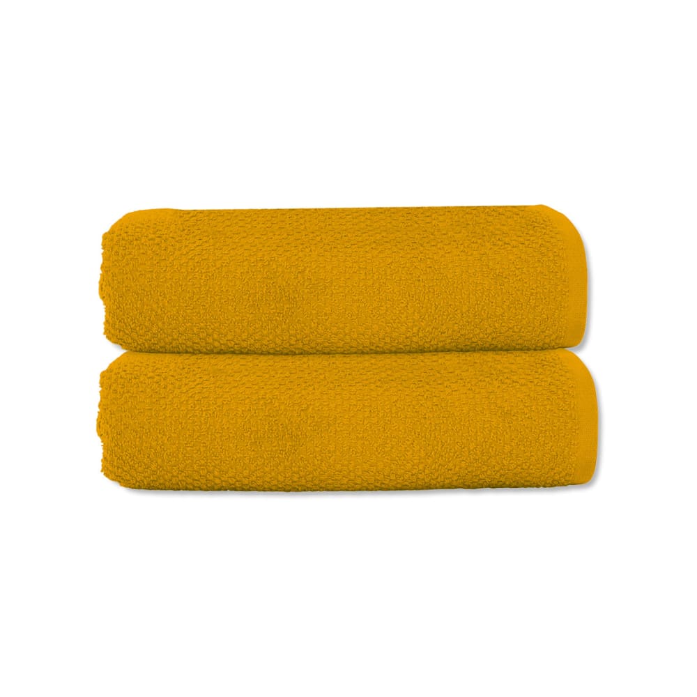 Lot 2 serviettes de toilette 50x90 coton éponge