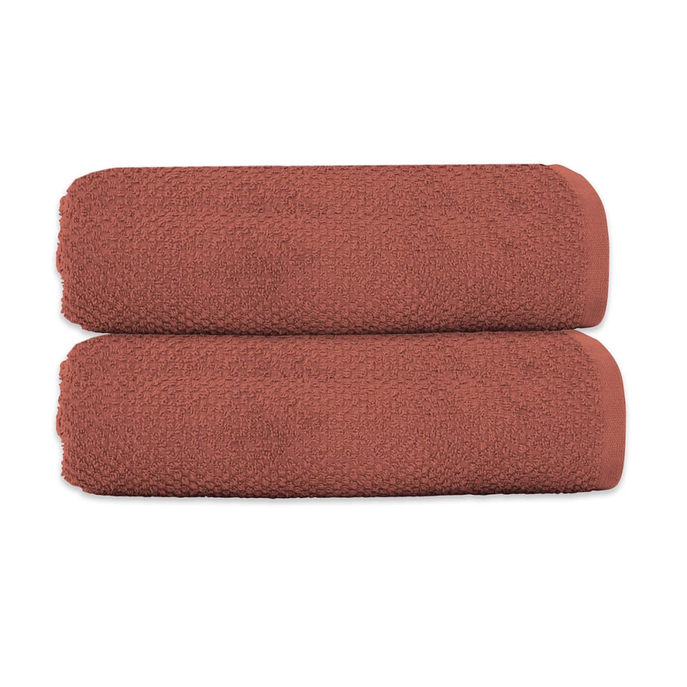 Lot 2 serviettes de bain 70x140 coton éponge