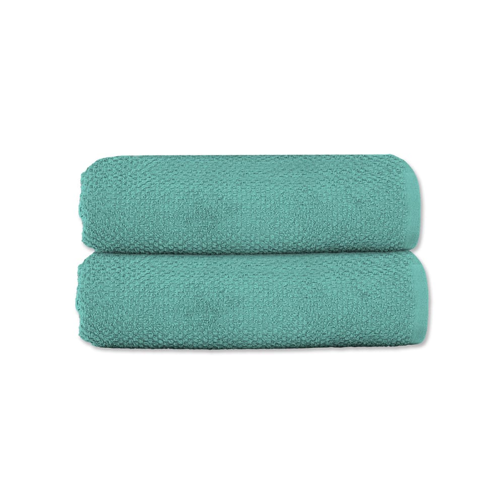 Lot 2 serviettes de toilette 50x90 coton éponge