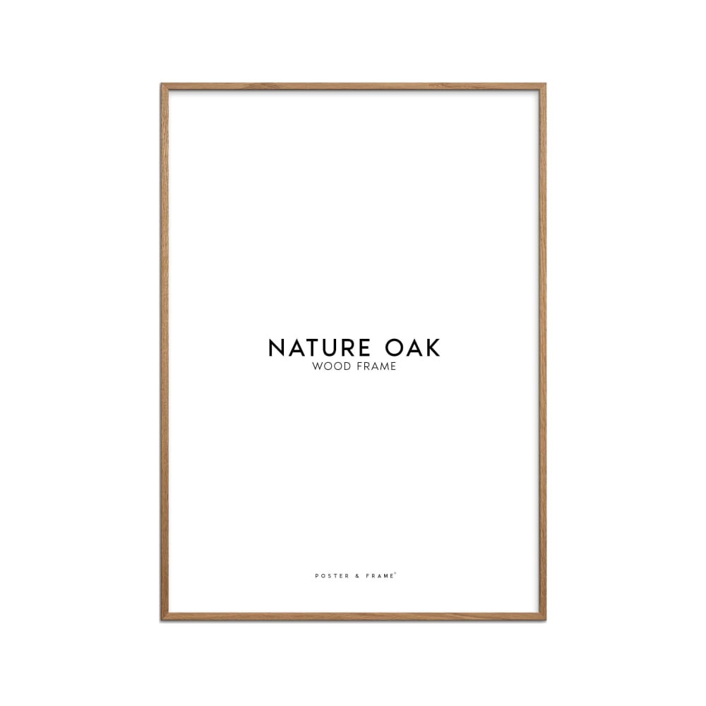 Cadre en bois chêne en acrylique - 40 x 50 cm