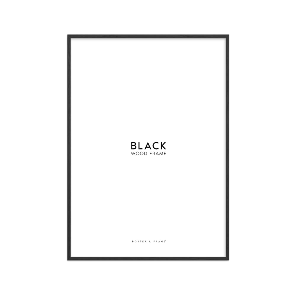Cadre en bois noir en acrylique - A2