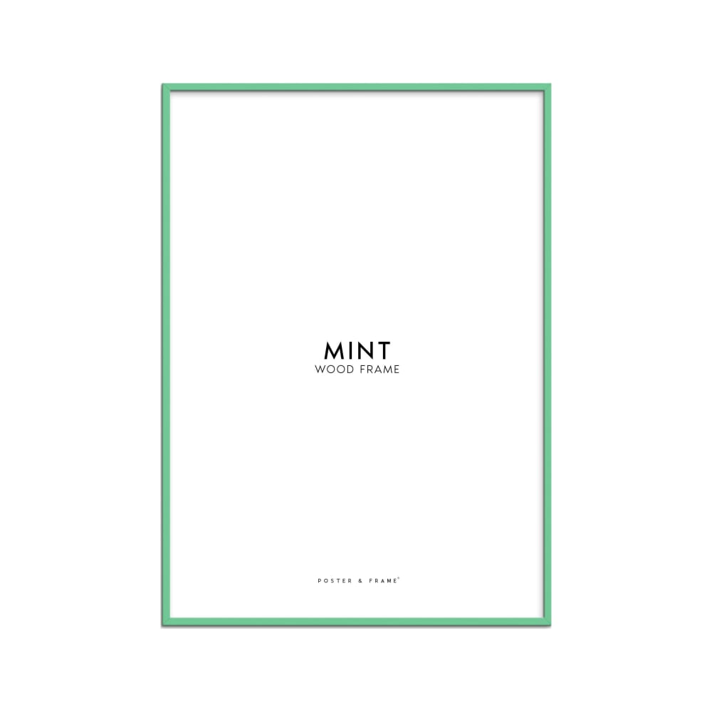 Cadre en bois menthe en acrylique - A4