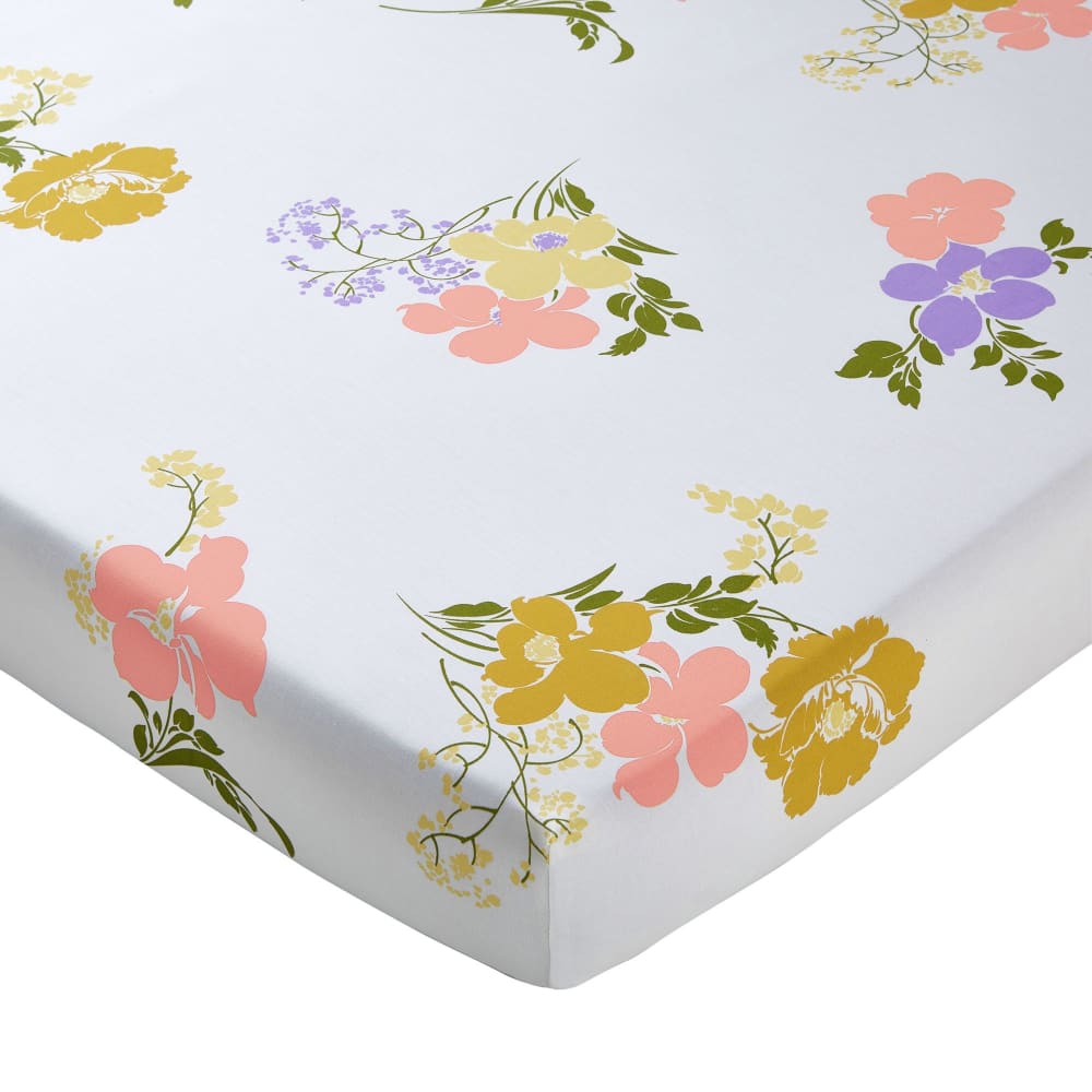 Drap-housse en coton multicolore 160x200x28cm
