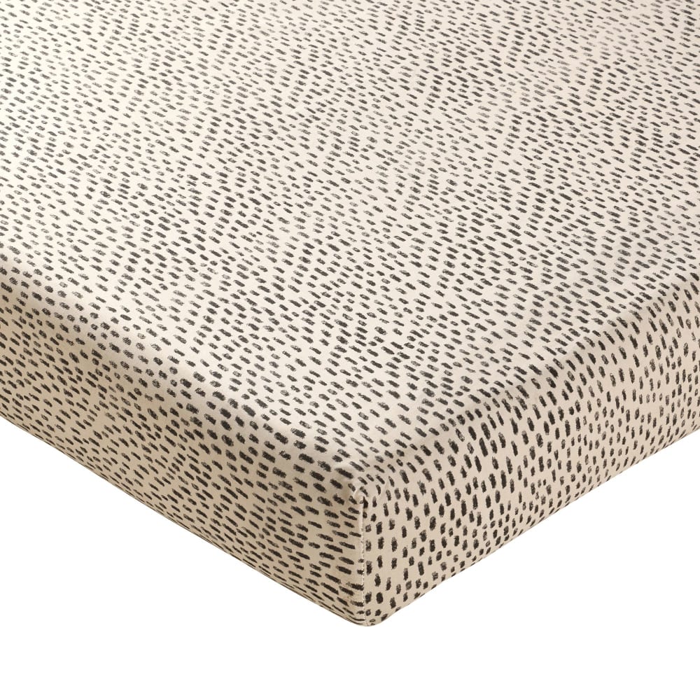 Drap-housse en coton multicolore 90x190x28cm
