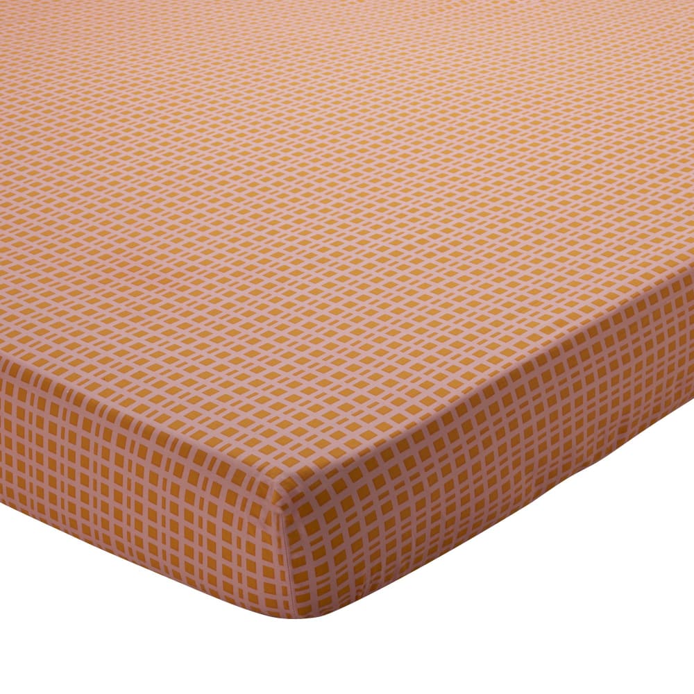 Drap-housse en coton multicolore 160x200x28cm