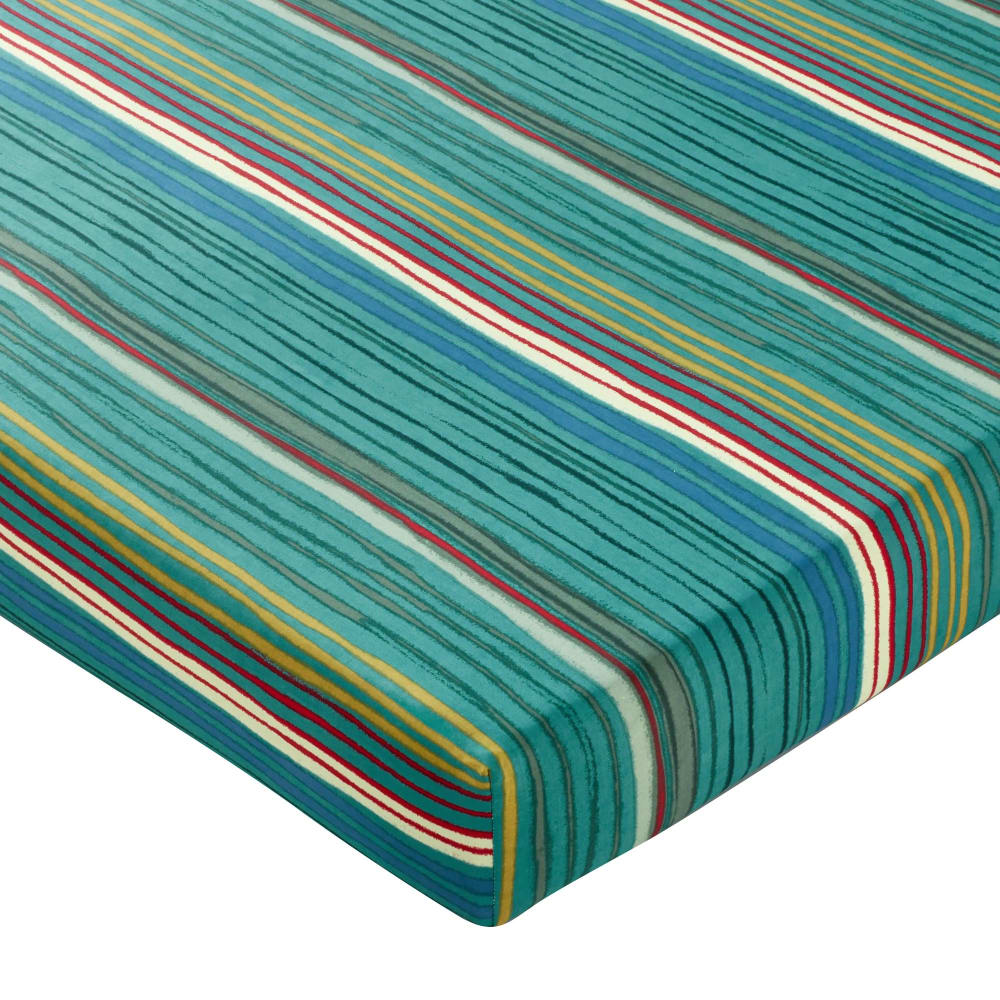 Drap-housse en coton multicolore 160x200x28cm