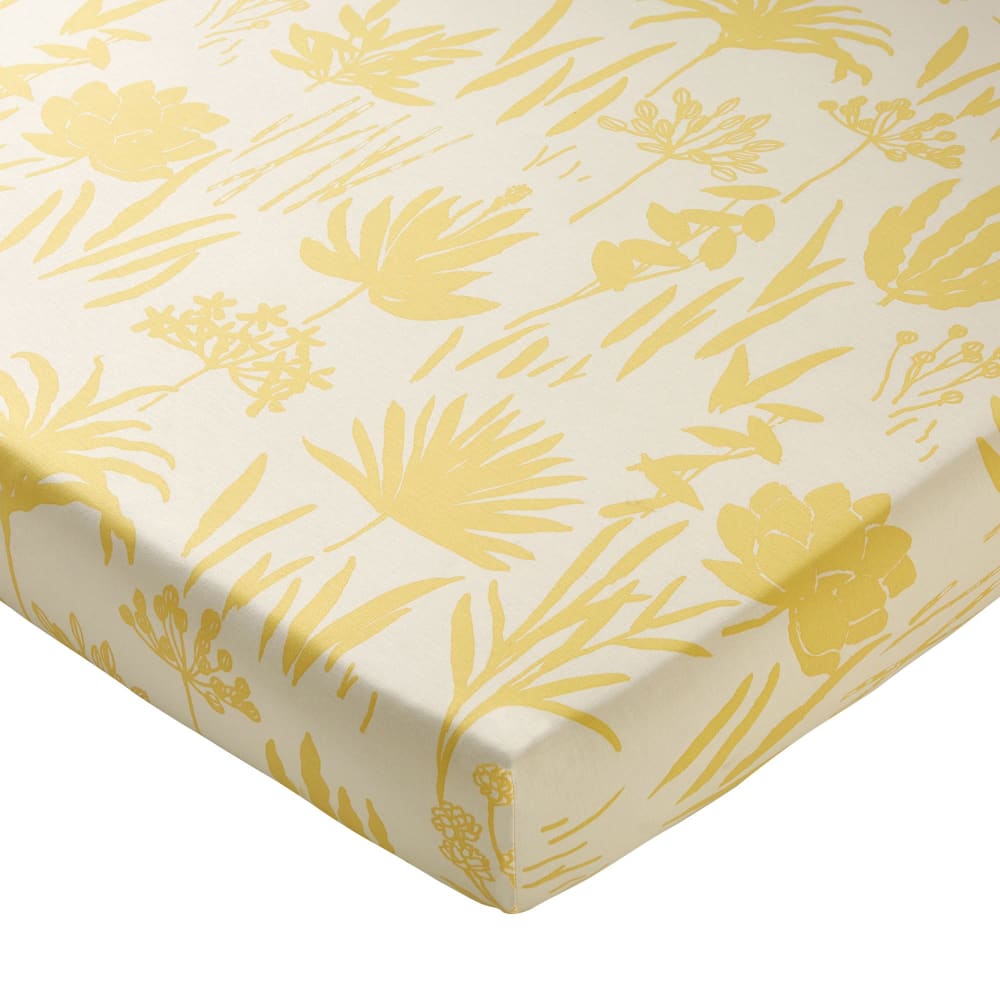 Drap-housse en coton multicolore 140x190x28cm