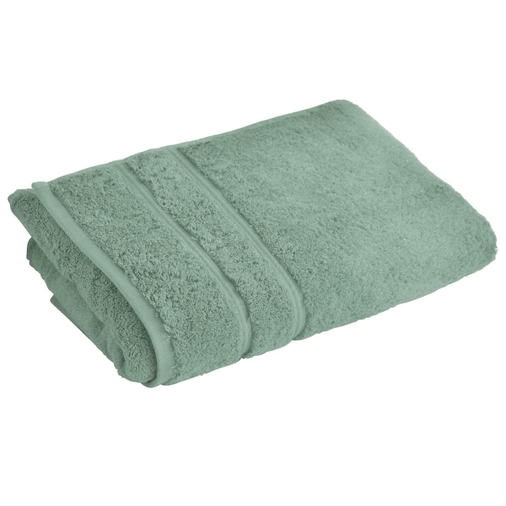 Drap de bain en coton vert amande 70x140cm