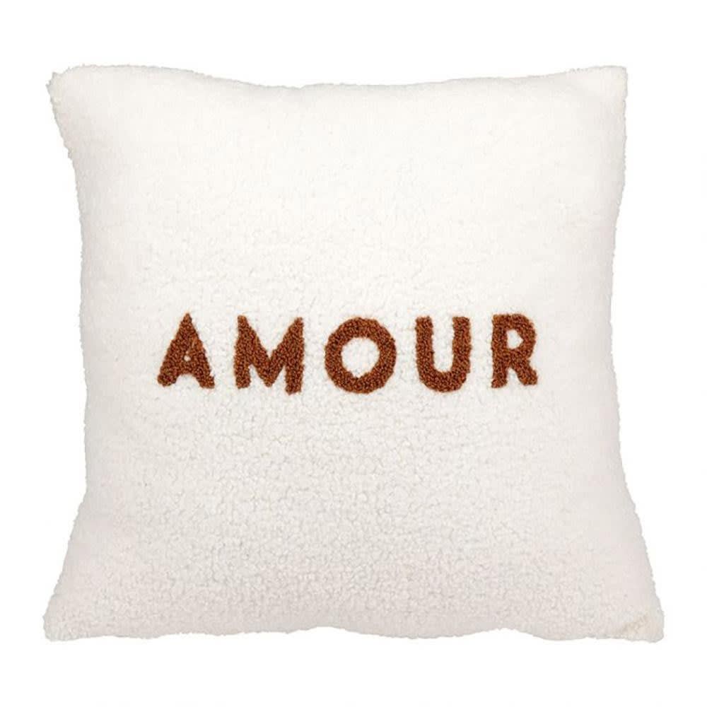 Housse de coussin blanc[ ]polyester[ ]40 x 40cm