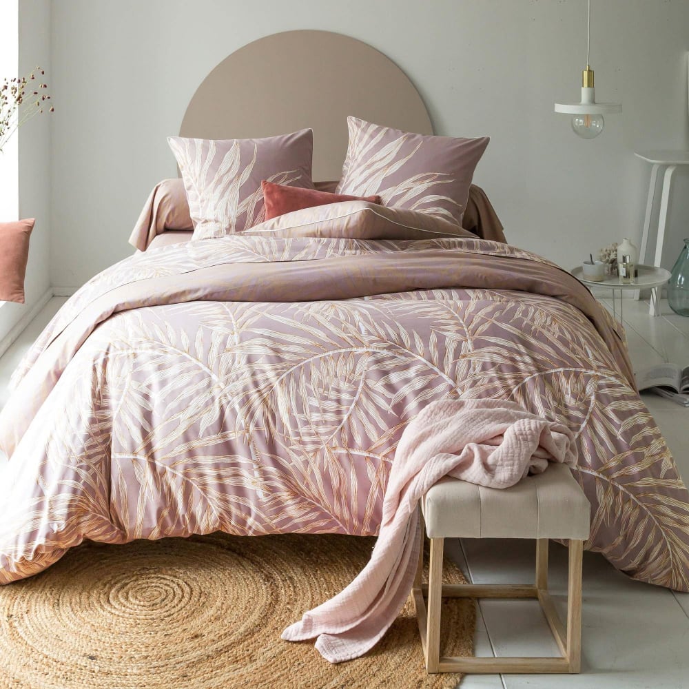 Housse de couette en coton jaune or 260x240cm