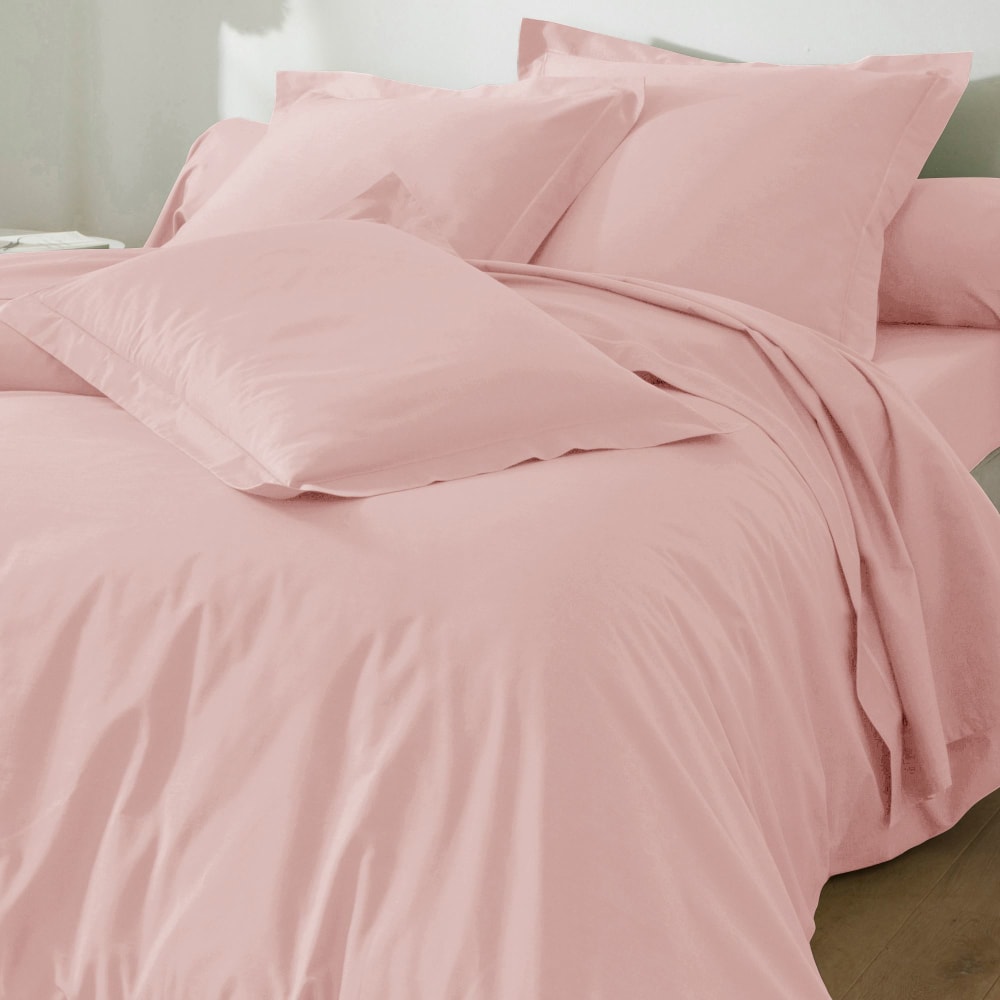 Housse de couette en coton rose thé 200x200cm — vue 3