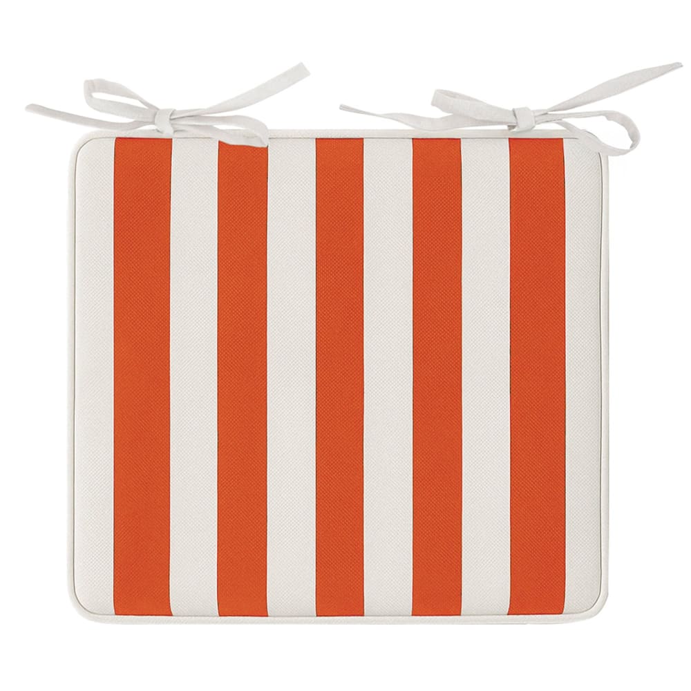 Galette en polyester orange terracotta 40x40cm