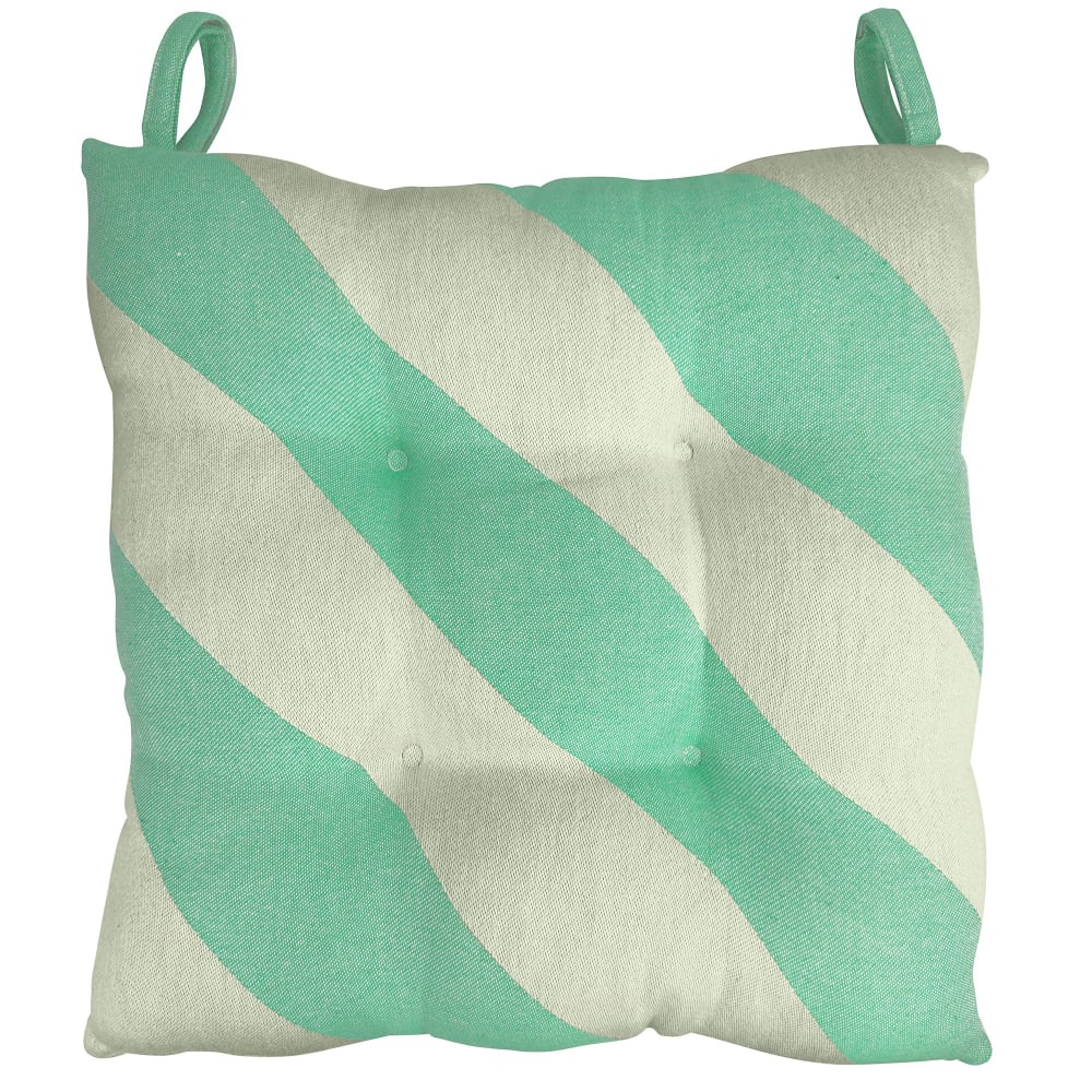 Galette en coton vert 40x40cm