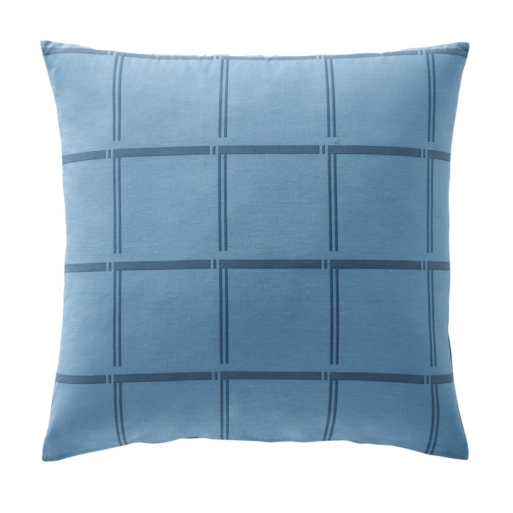 Taie sac en coton bleu 63x63cm