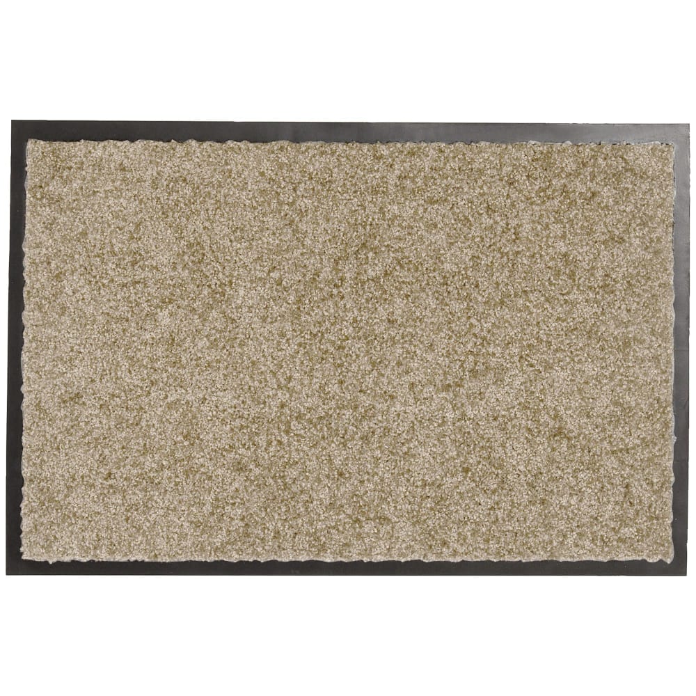 Tapis antipoussières en textile beige 40x60cm