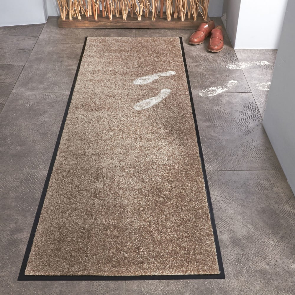 Tapis antipoussières en textile beige 40x60cm — vue 4