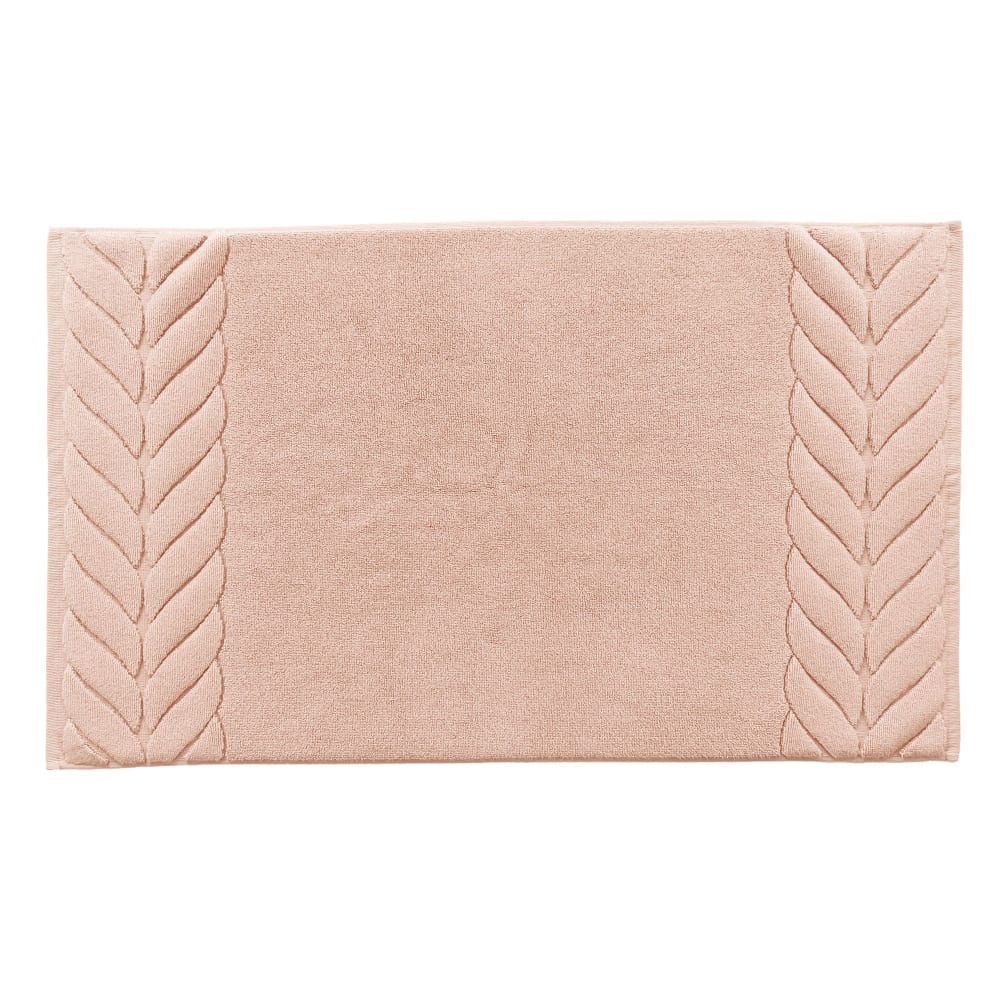 Tapis de bain en coton 1220 g/m² rose nude 50x80cm