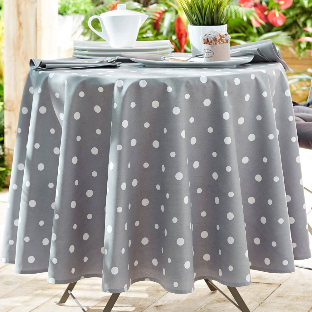 Nappe en coton gris Nappe en coton gris