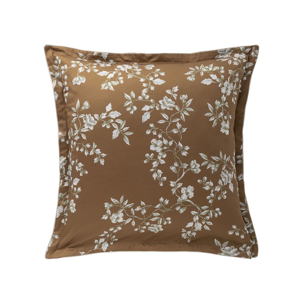 Taie d'oreiller en satin de coton orange 65x65