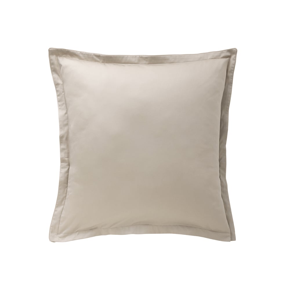 Taie d'oreiller en satin de coton orange 65x65