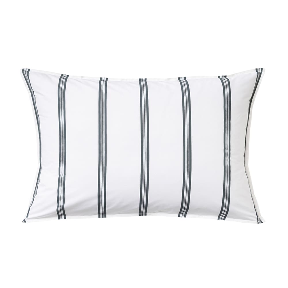 Taie d'oreiller en percale de coton vert 50 x 75 cm