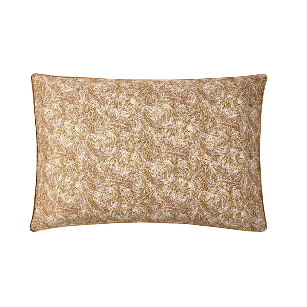 Taie d'oreiller en satin de coton vert 50 x 75 cm