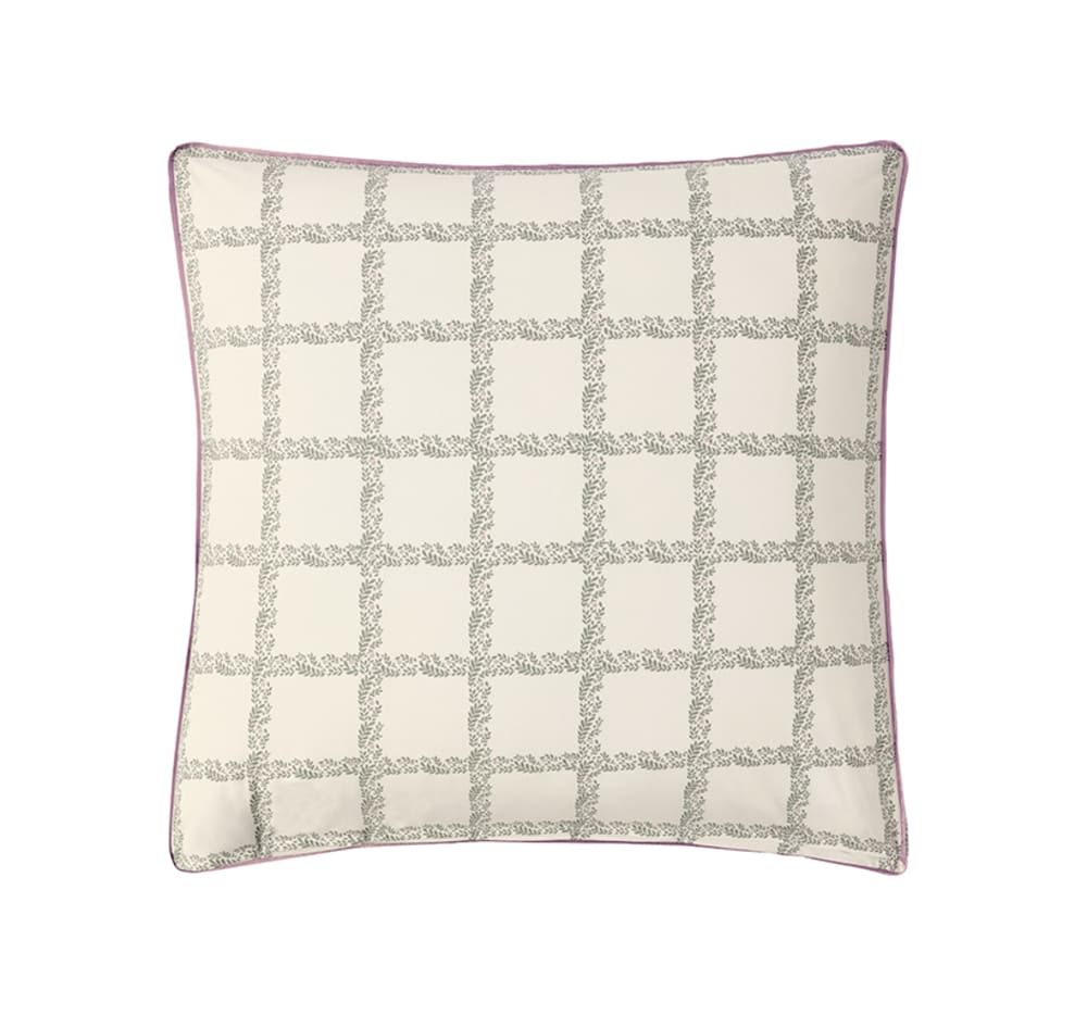 Taie d'oreiller en percale de coton blanc 65 x 65 cm — vue 3