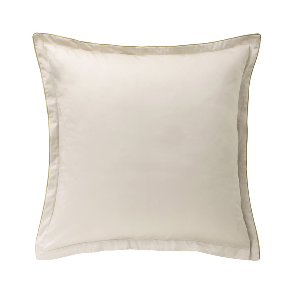 Taie d'oreiller en satin de coton blanc 65x65