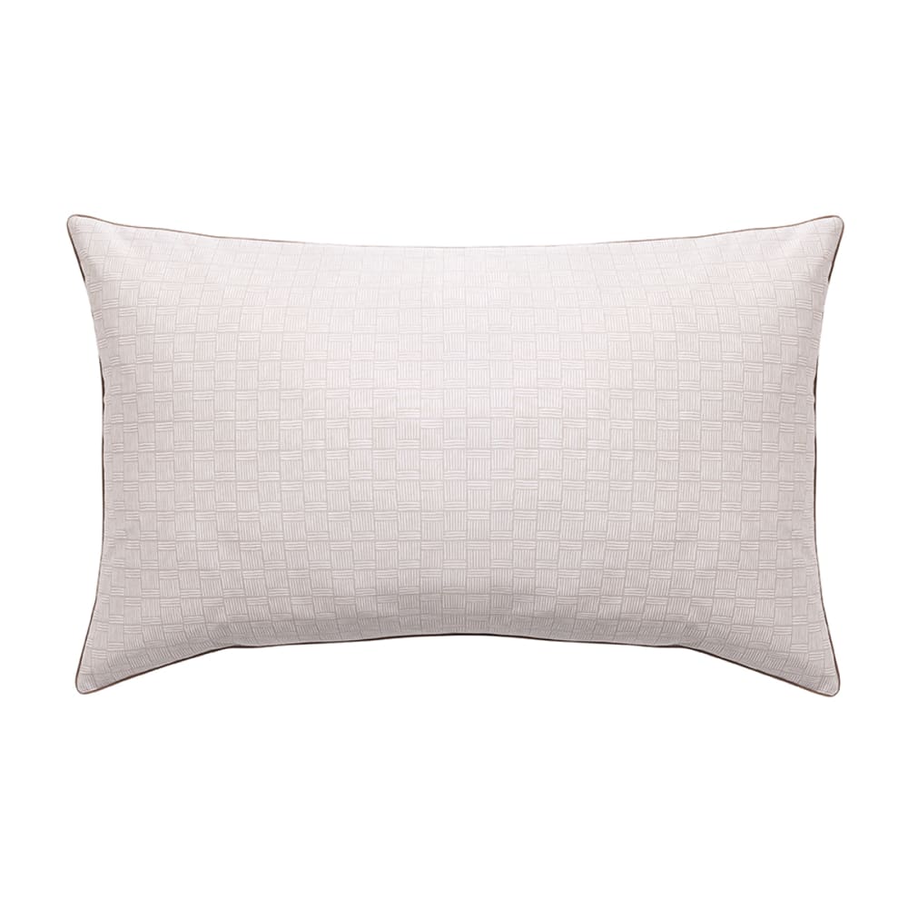 Taie d'oreiller en percale de coton beige 50 x 75 cm — vue 3